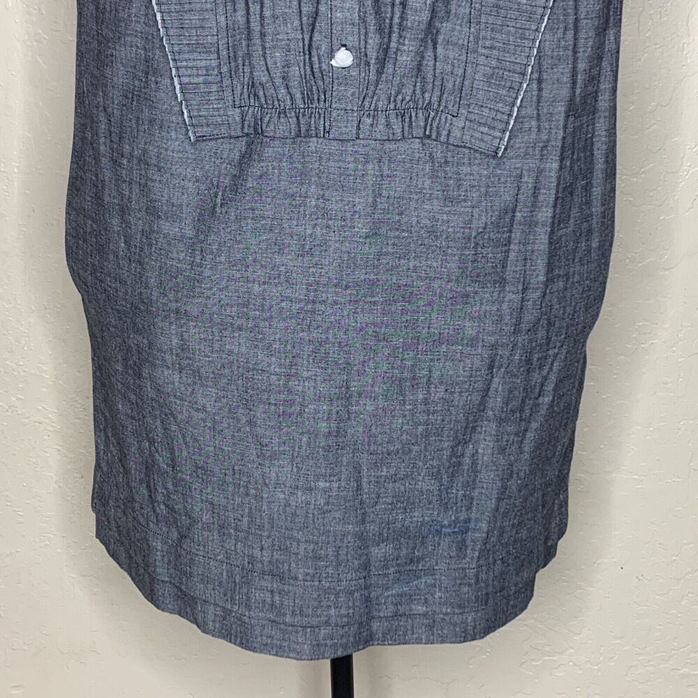 Coach Blue Chambray Short Prairie Dress Women’s Size 8 NWOT MSRP $498 - Picture 3 of 10